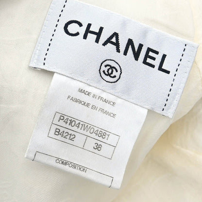 Chanel 2011 Short Sleeve Dress White #38