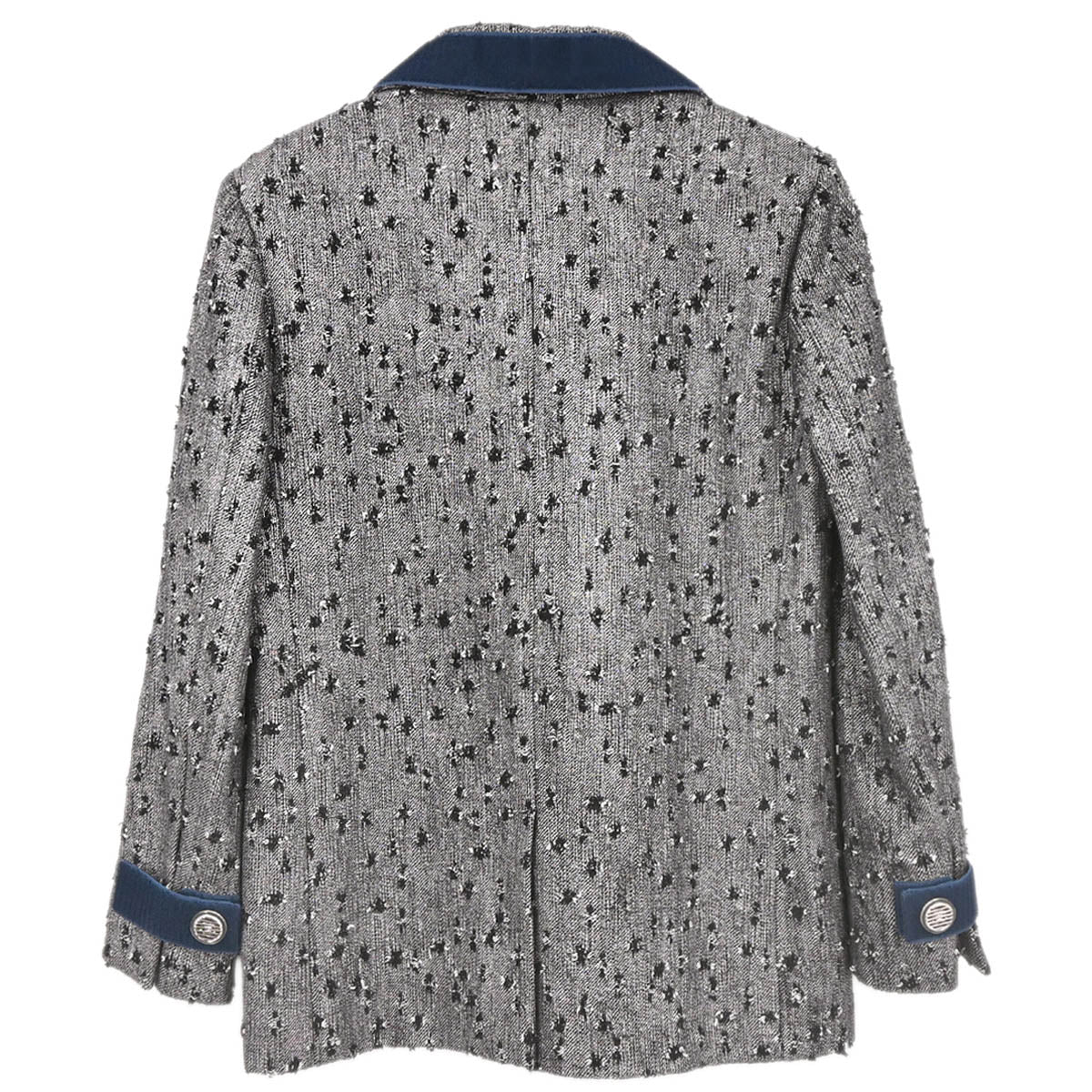 Chanel 2017 Single Breasted Jacket Gray #38