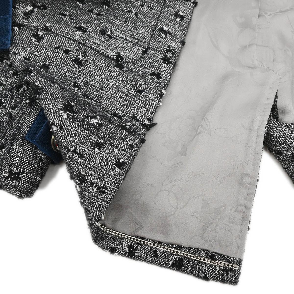 Chanel 2017 Single Breasted Jacket Gray #38