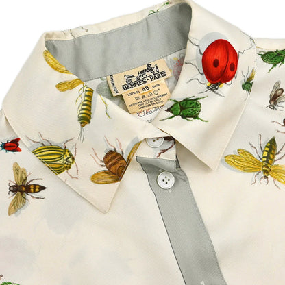 Hermes Shirt Blouse White #40