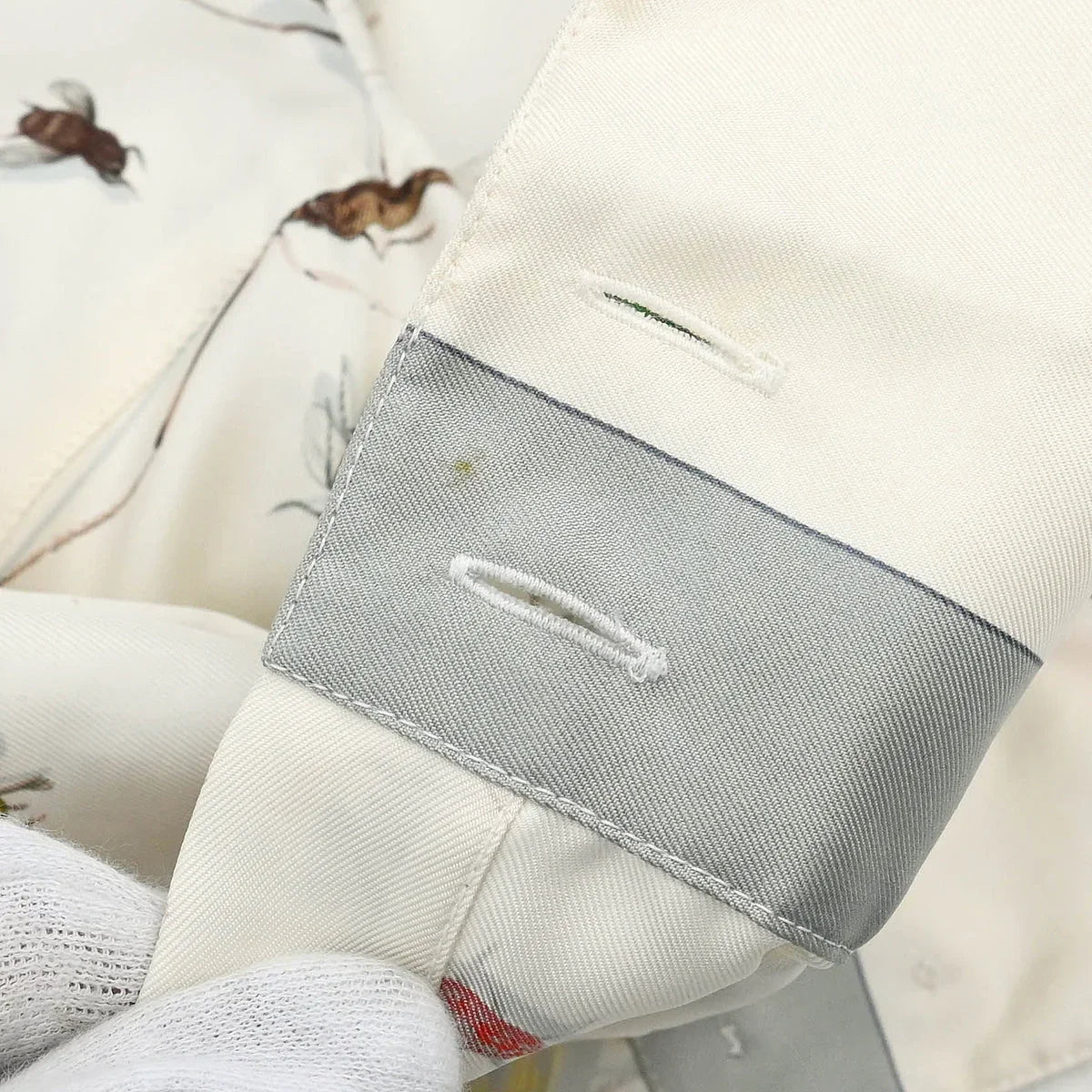 Hermes Shirt Blouse White #40