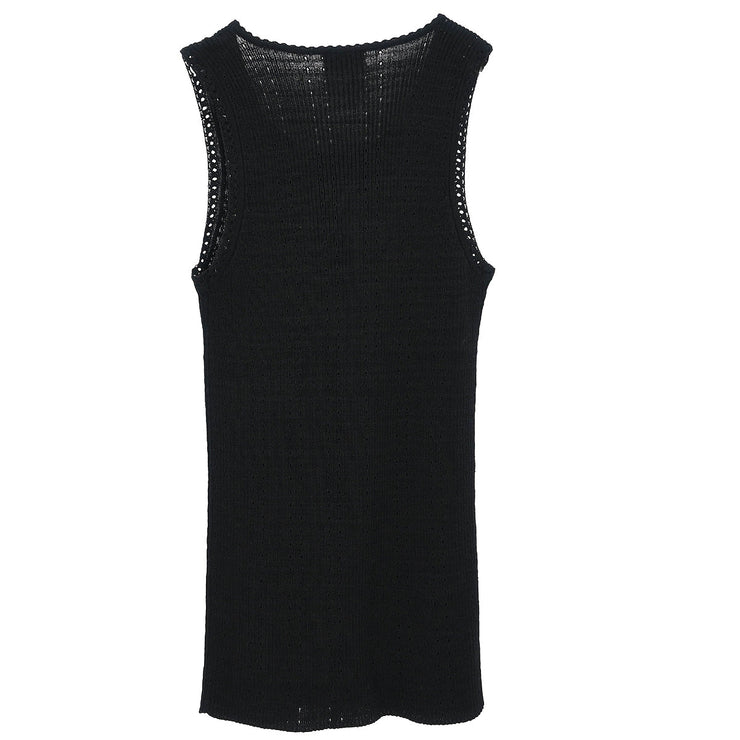 Chanel 2009 Sleeveless Tank Top Black #36