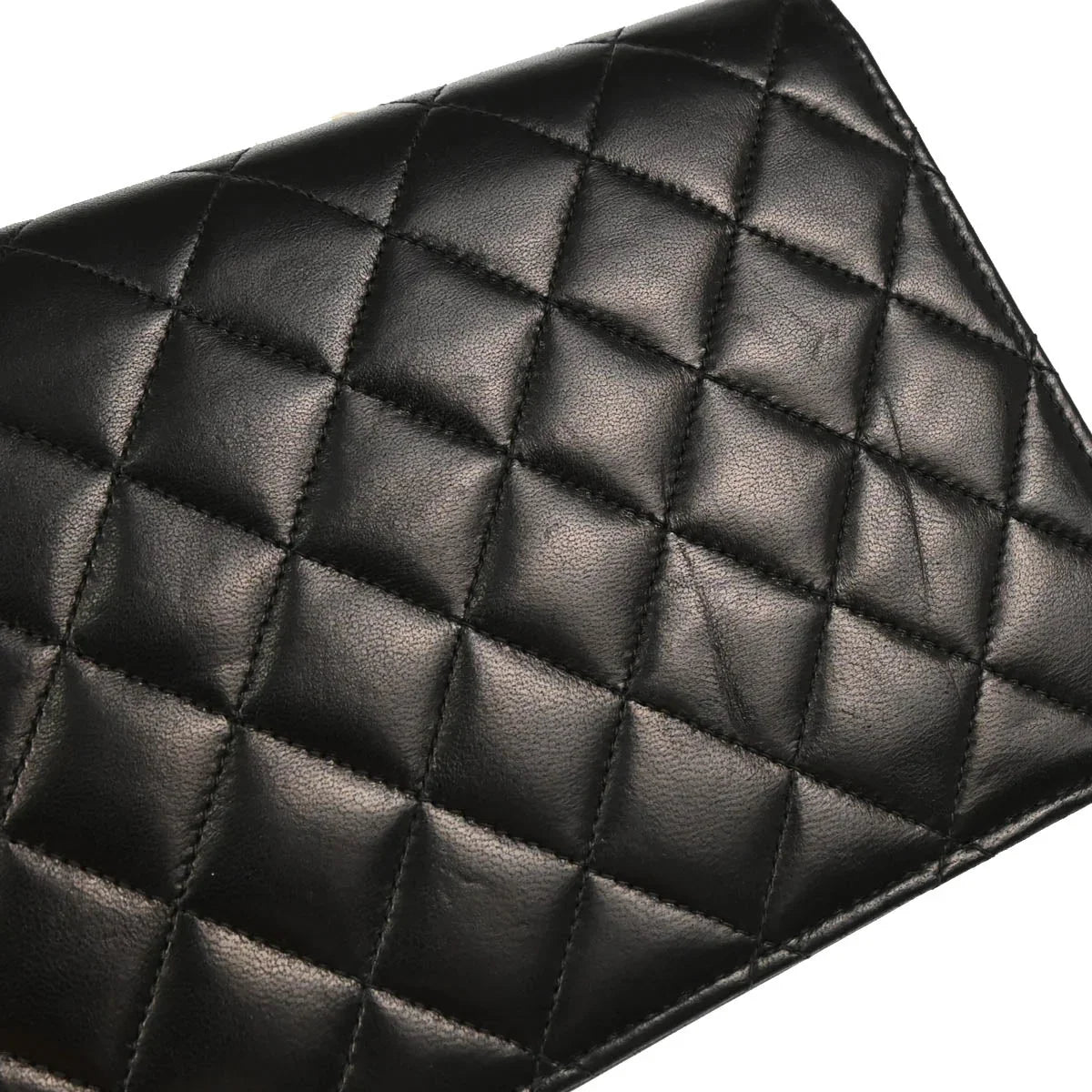 Chanel 2000-2002 Black Lambskin Turnlock Small Full Flap Shoulder Bag
