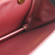 Chanel 2000-2002 Black Lambskin Turnlock Small Full Flap Shoulder Bag