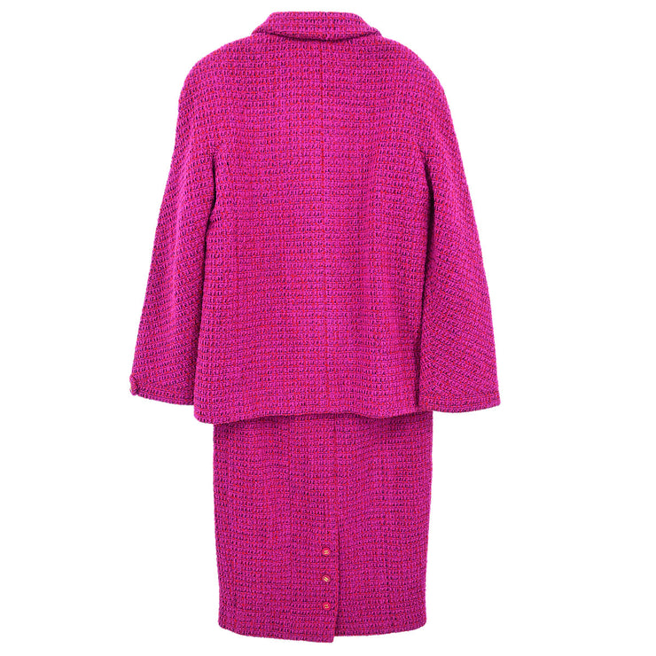 Chanel 1995 Setup Suit Jacket Skirt Purple #34