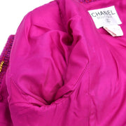 Chanel 1995 Setup Suit Jacket Skirt Purple #34