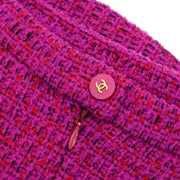 Chanel 1995 Setup Suit Jacket Skirt Purple #34