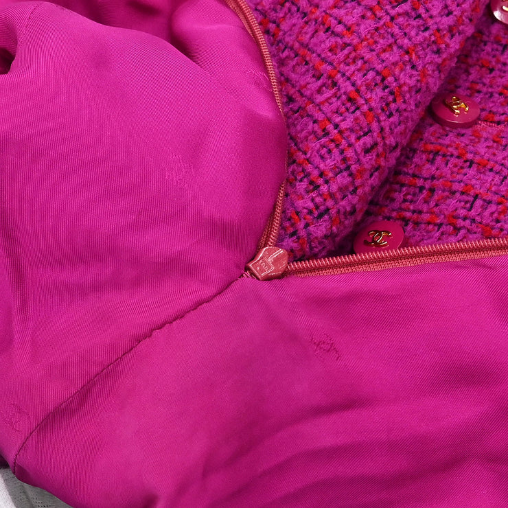 Chanel 1995 Setup Suit Jacket Skirt Purple #34