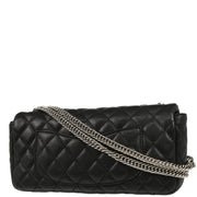 Chanel 2006-2008 Black Lambskin East West Shoulder Bag