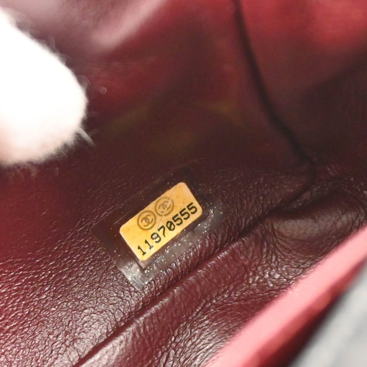Chanel 2006-2008 Black Lambskin East West Shoulder Bag
