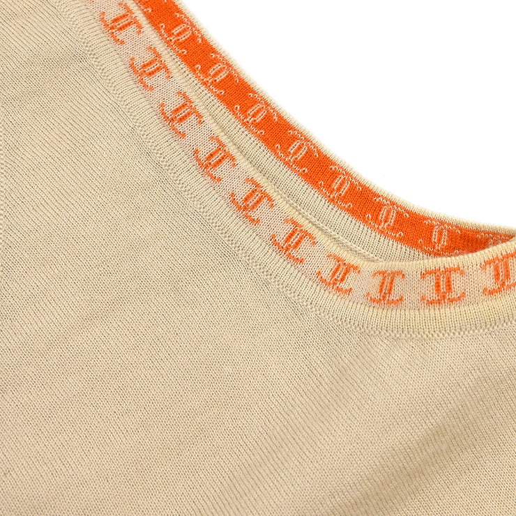 Chanel 2001 Sleeveless Tank Top Beige #36
