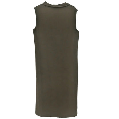 Hermes Sleeveless Dress Khaki #42