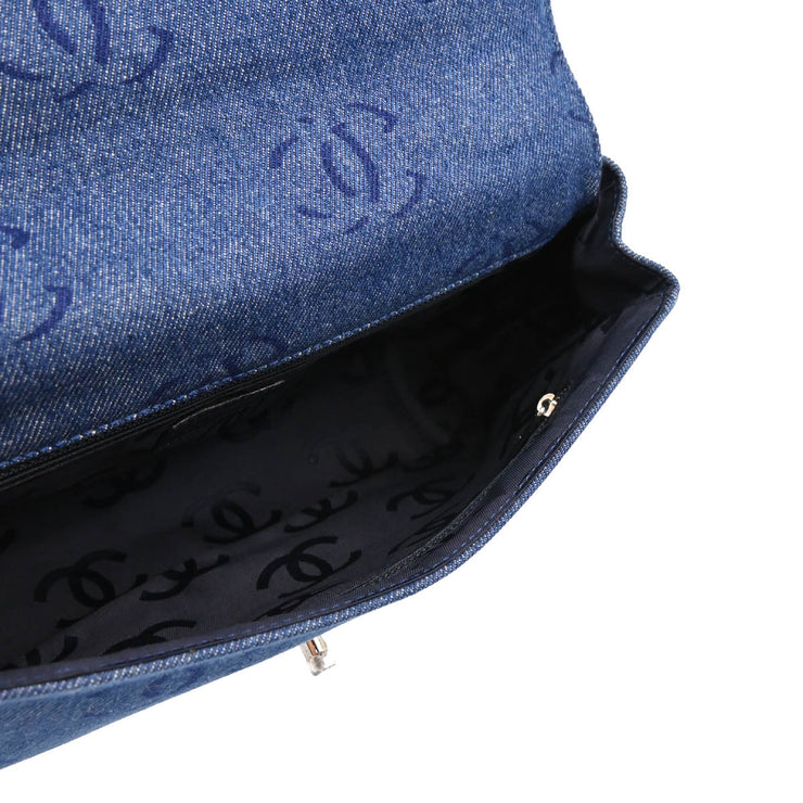 Chanel 2001-2003 Blue Denim Handbag
