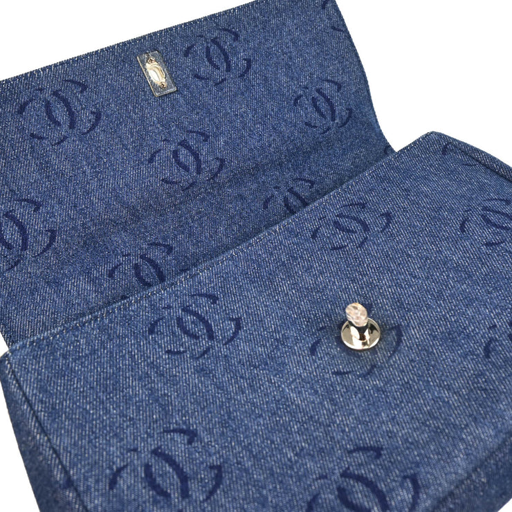 Chanel 2001-2003 Blue Denim Handbag