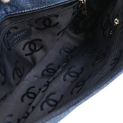 Chanel 2001-2003 Blue Denim Handbag