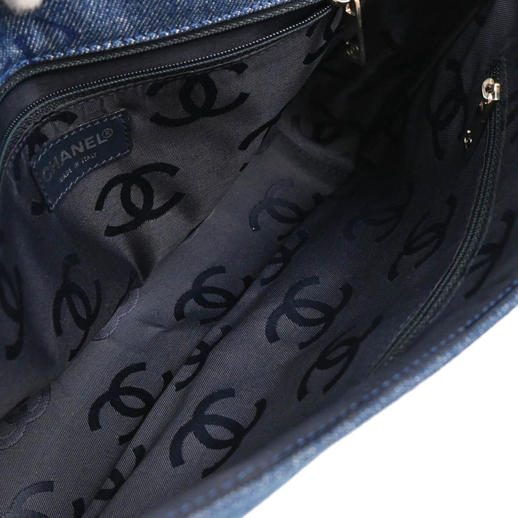 Chanel 2001-2003 Blue Denim Handbag