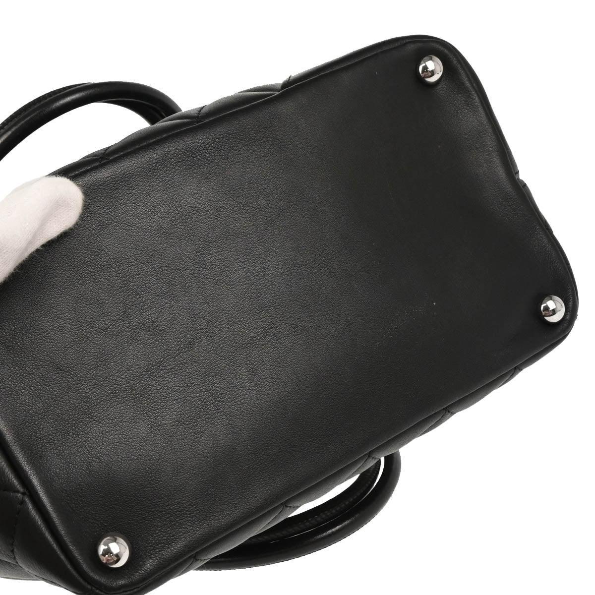 Chanel 2003-2004 Black Calfskin Cambon Ligne Tote Handbag