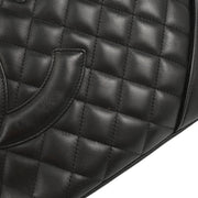 Chanel 2003-2004 Black Calfskin Cambon Ligne Tote Handbag