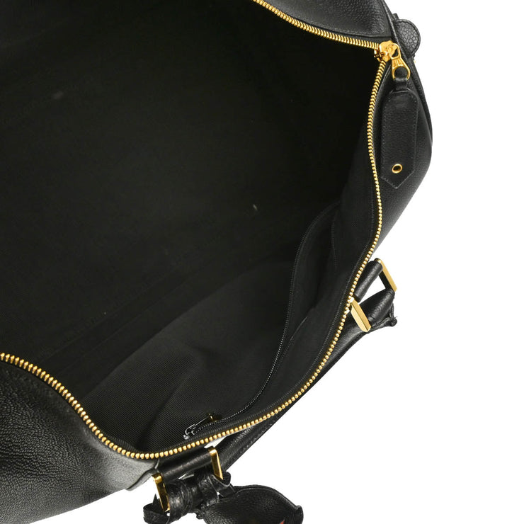 Chanel 1996-1997 Black Caviar 2way Shoulder Handbag