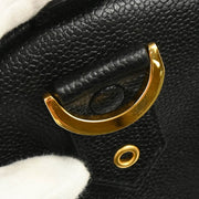Chanel 1996-1997 Black Caviar 2way Shoulder Handbag