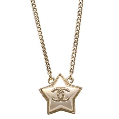 Chanel Gold Chain Pendant Necklace A17B