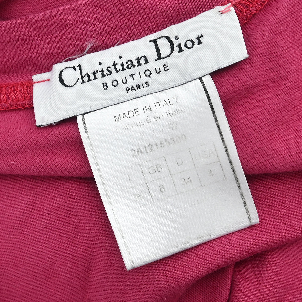 Christian Dior Sleeveless Tank Top Pink #36