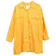 Chanel Blouse Shirt Yellow #40