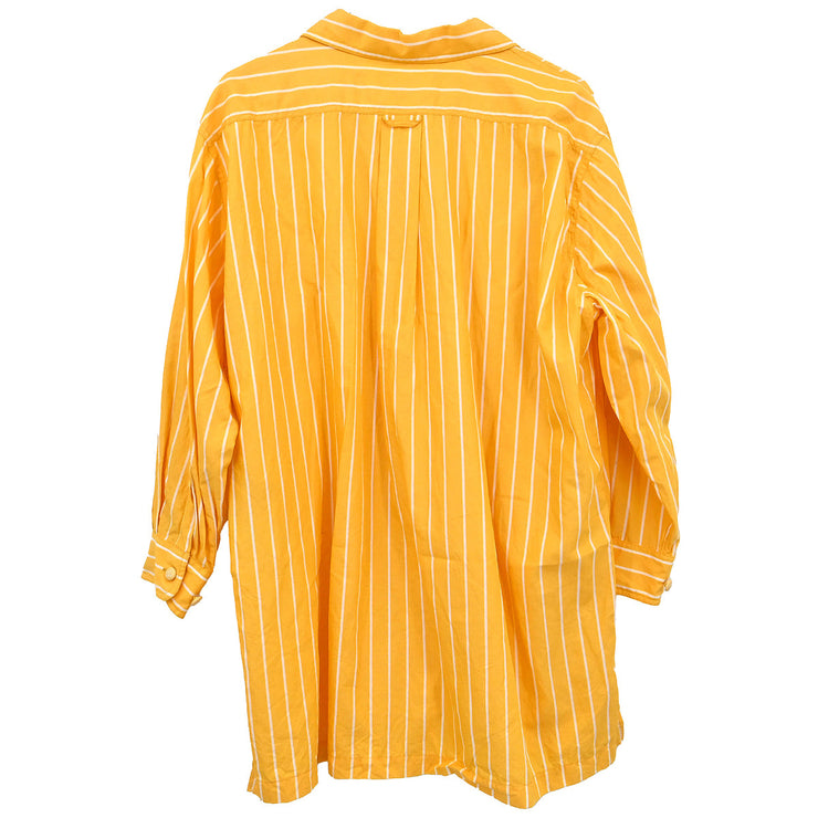 Chanel Blouse Shirt Yellow #40