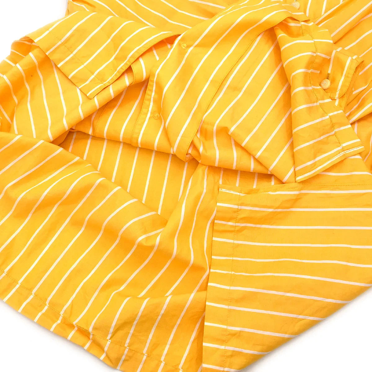 Chanel Blouse Shirt Yellow #40