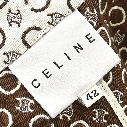 Celine Single Breasted Jacket Macadam White #42