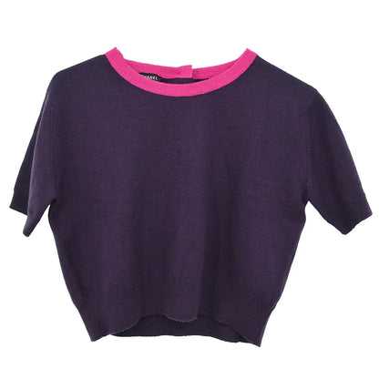 Chanel 1994 Setup Suit Cardigan Top Skirt Purple #42