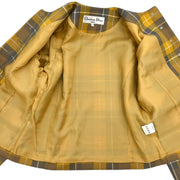 Christian Dior Single Breasted Collarless Jacket Yellow #L