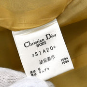 Christian Dior Single Breasted Collarless Jacket Yellow #L