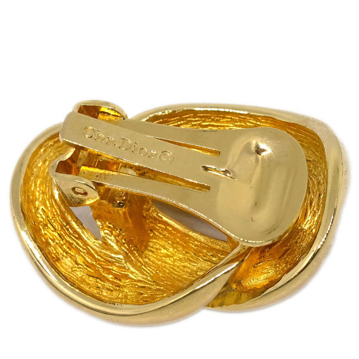 Christian Dior Earrings Clip-On Gold