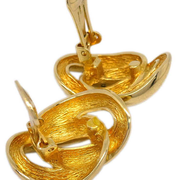 Christian Dior Earrings Clip-On Gold