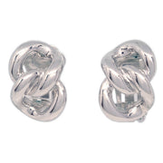 Christian Dior Earrings Clip-On Silver