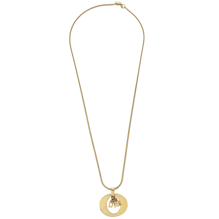 Christian Dior Necklace Pendant Gold