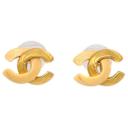 Chanel Piercing Earrings Gold CC 00T