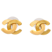 Chanel Piercing Earrings Gold CC 00T