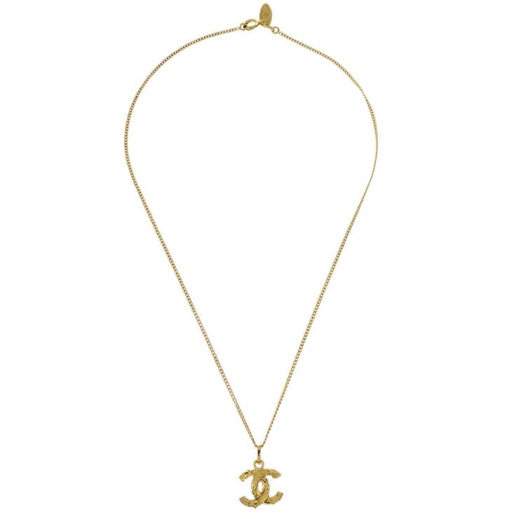 Chanel Gold CC Chain Pendant Necklace