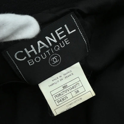Chanel 1996 Single Breasted Jacket Black #38