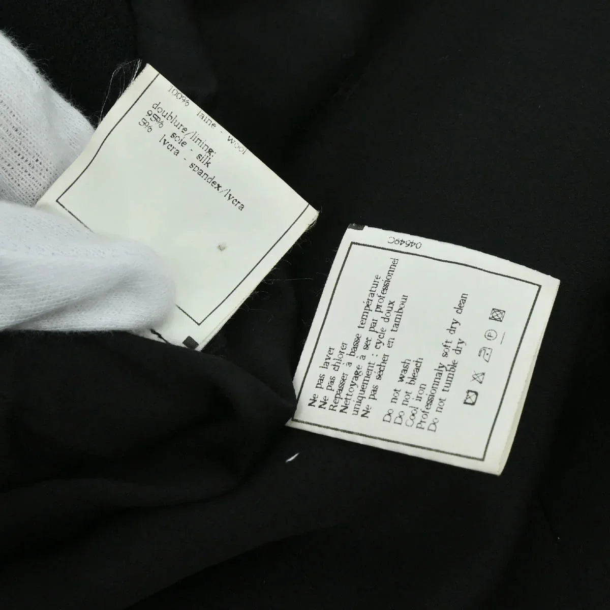 Chanel 1996 Single Breasted Jacket Black #38