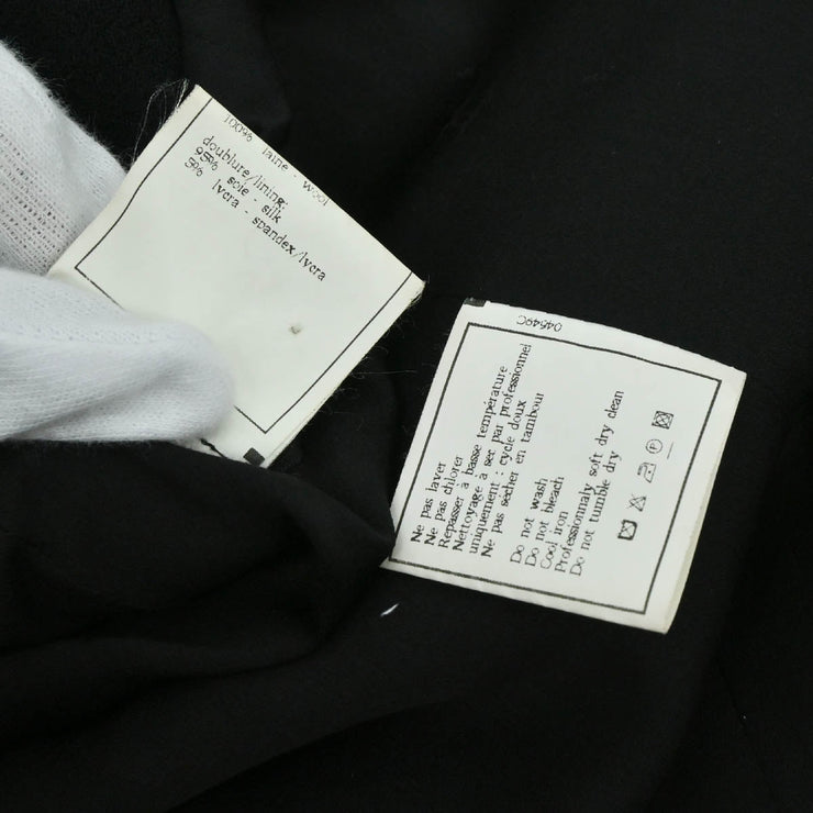 Chanel 1996 Single Breasted Jacket Black #38