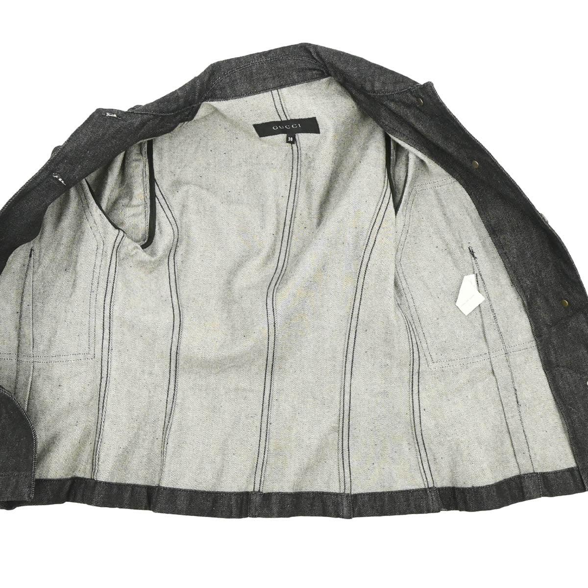 Gucci Single Breasted Jacket Gray #38