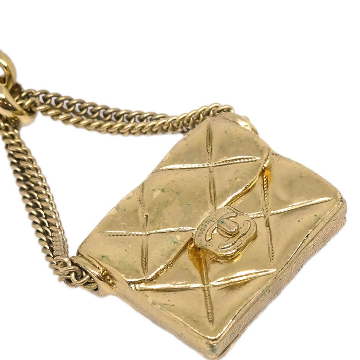 Chanel Dangle Earrings Handbag Clip-On Gold 02P