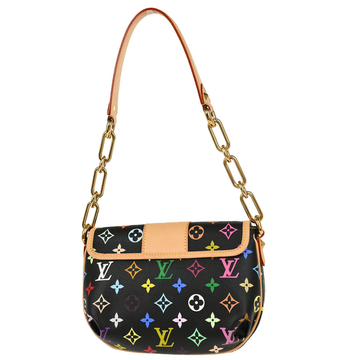 Louis Vuitton 2010 Black Monogram Multicolor Patty Handbag M40306
