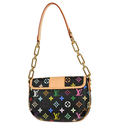 Louis Vuitton 2010 Black Monogram Multicolor Patty Handbag M40306
