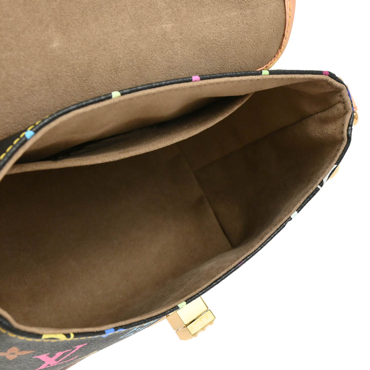 Louis Vuitton 2010 Black Monogram Multicolor Patty Handbag M40306