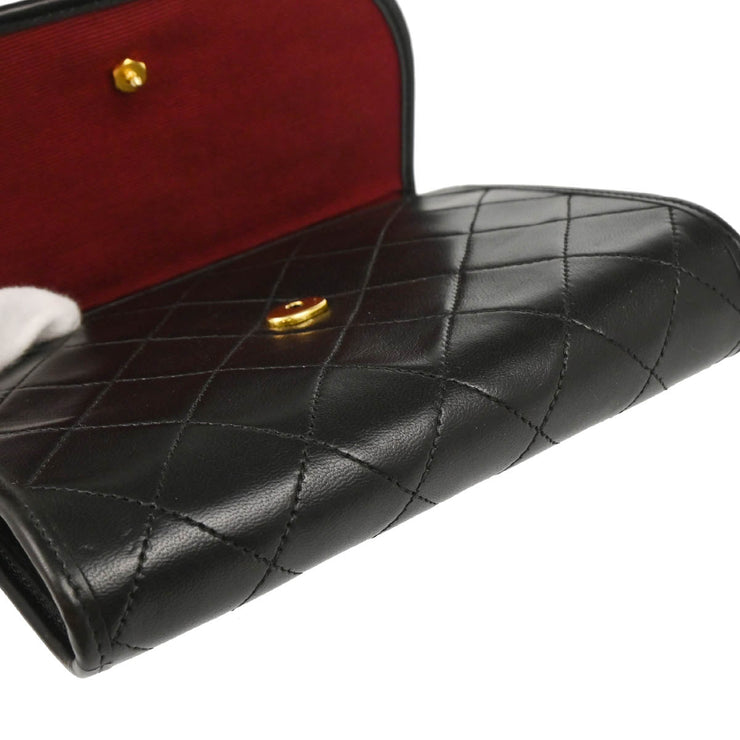 Chanel 1991-1994 Black Lambskin Shoulder Bag