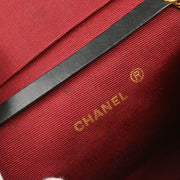 Chanel 1991-1994 Black Lambskin Shoulder Bag
